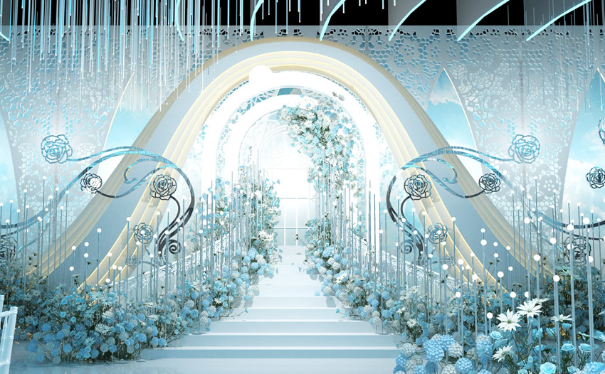 周村釡香烙馍村水晶厅效果展示